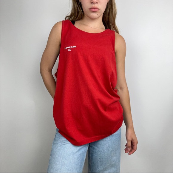 Vintage Ralph Lauren Polo Sport Red Tank - Picture 1 of 2